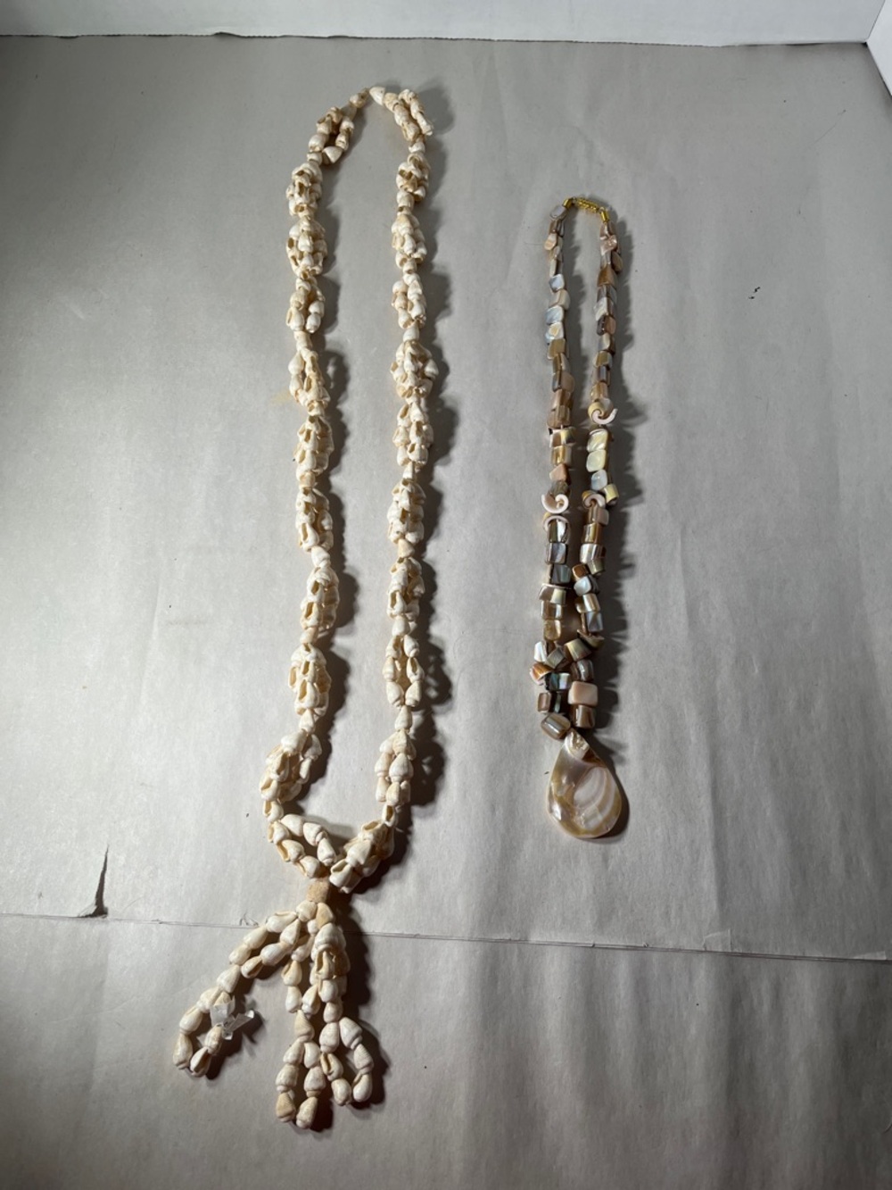 Boho Coastal Shell Necklace Set Tassel and Pendant Beachy